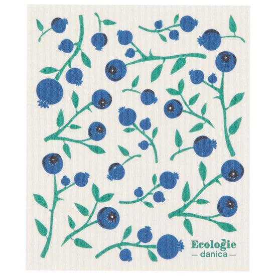 Blueberries Swedish Sponge Cloth