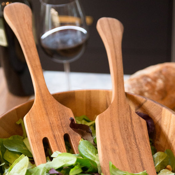 Extra Large Acacia Wood Salad Utensil