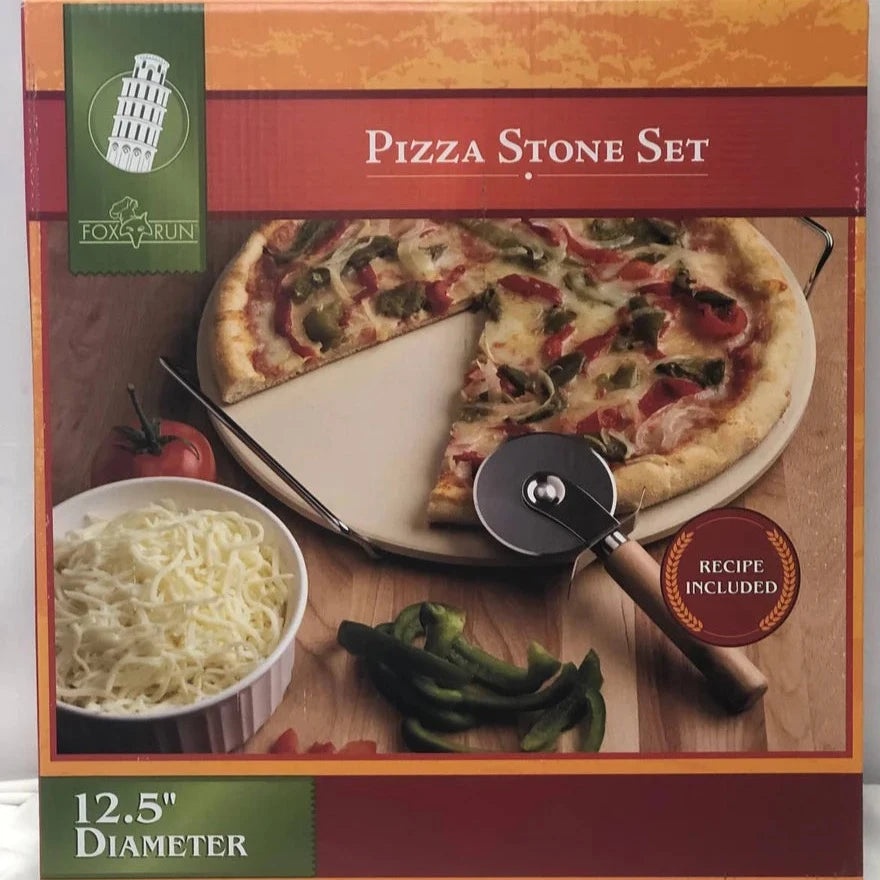FoxRun Pizza Stone Set