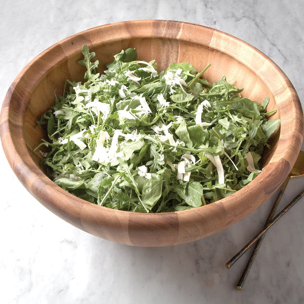Large Acacia Wood Salinas Salad Bowl
