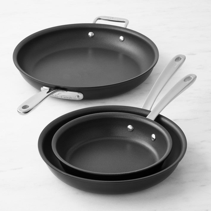 All-Clad 3-piece Nonstick Skillets Set