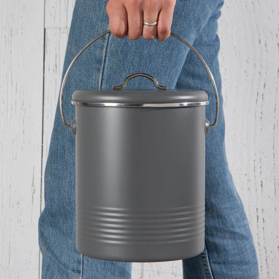 Compost Metal Bin - Charcoal