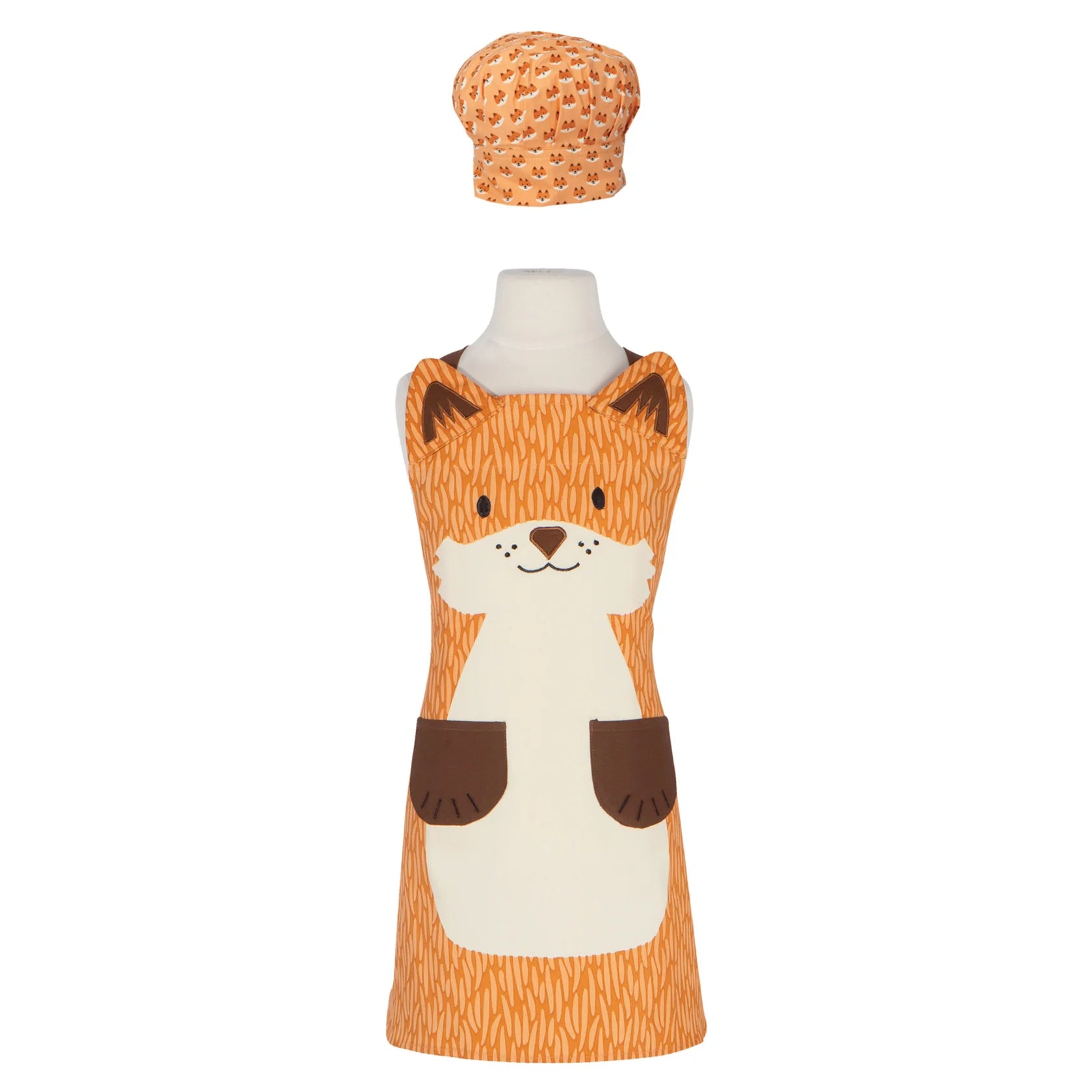 Fox Daydream Kids Apron & Hat Set