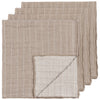 Dove Gray Double Weave Napkins - Set of 4