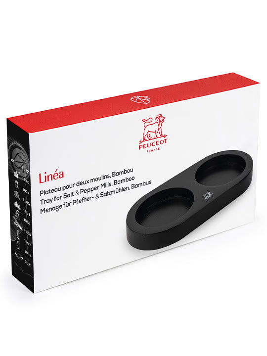 Peugeot Linea Mill Tray Bamboo - Matte Black