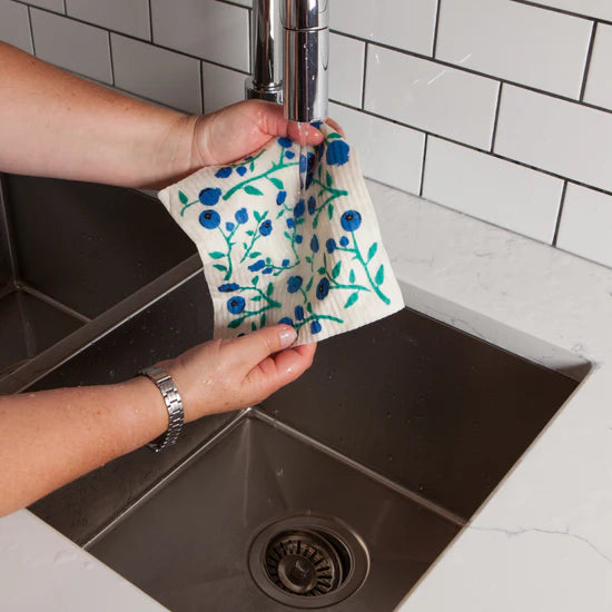 Blueberries Swedish Sponge Cloth