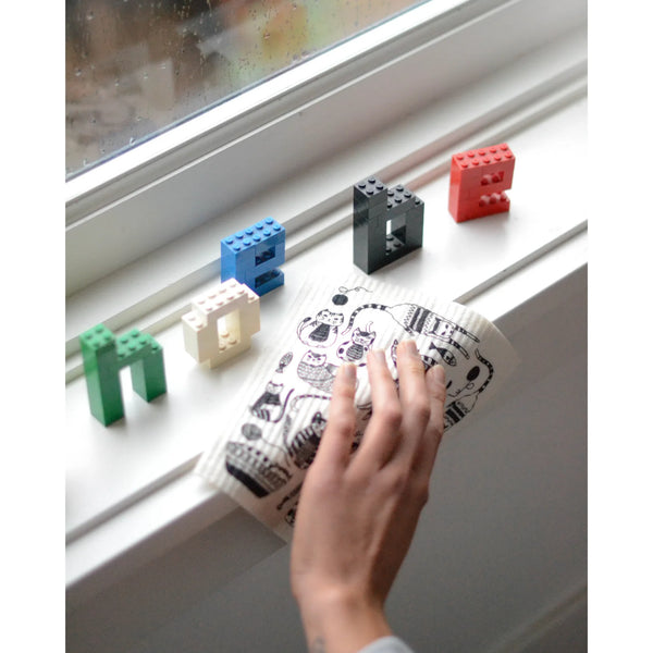 Purr Party Swedish Sponge Cloth