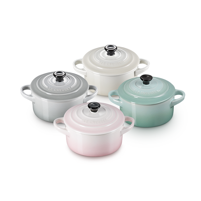 Le Creuset Calm Collection Classic Mini Round Cocottes (Set of 4)
