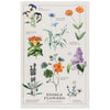 Edible Flowers Cotton Dishtowel