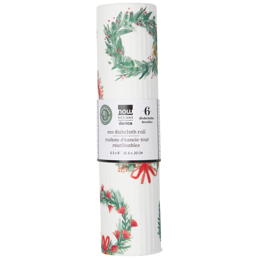 Winter Wonders Christmas Eco Dishcloth Roll