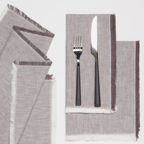 Shadow Chambray Napkins - Set of 4