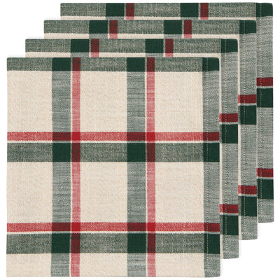 Noel Plaid Christmas Napkins - Set of 4