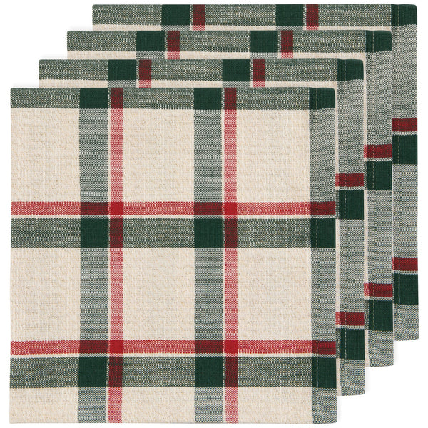 Noel Plaid Christmas Napkins - Set of 4