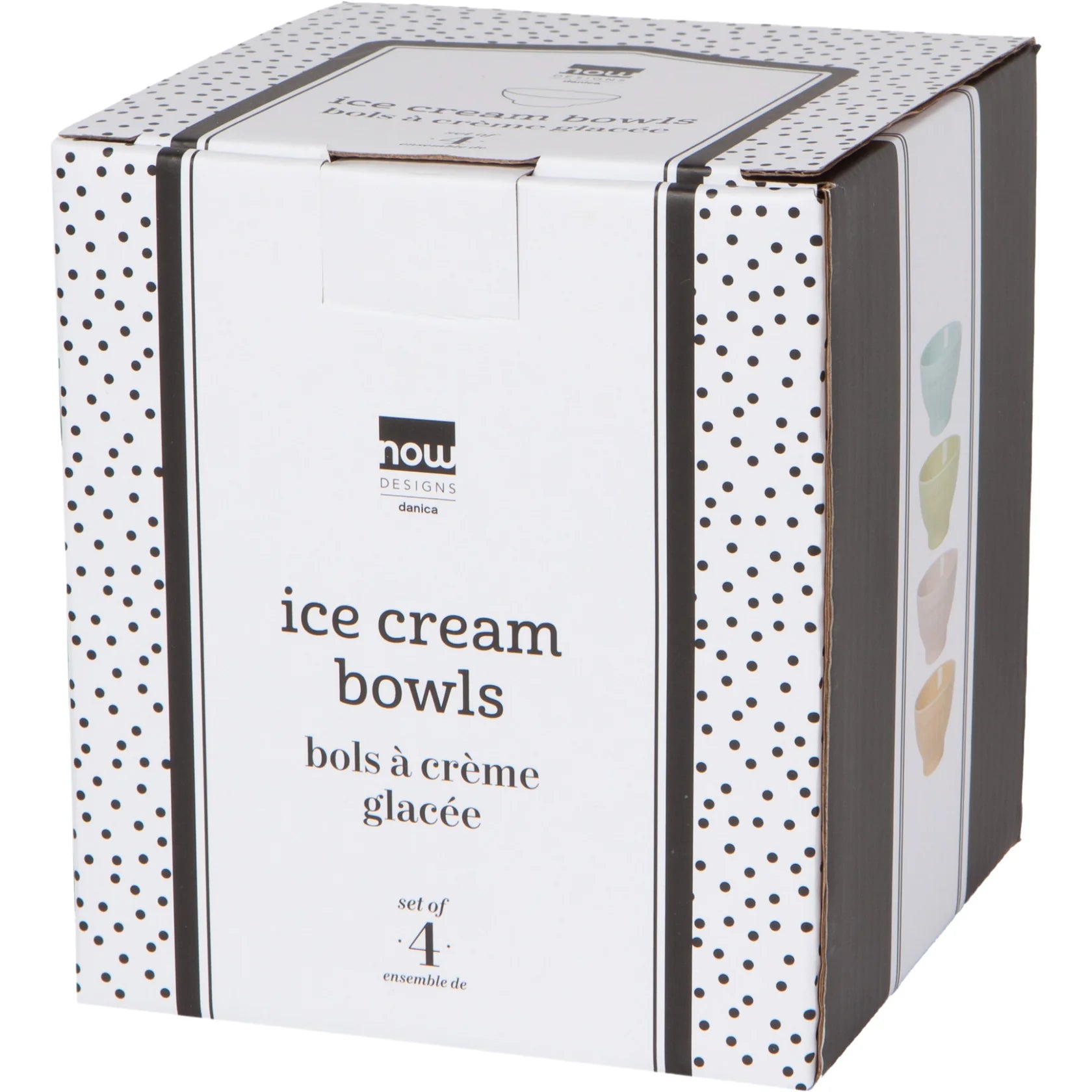 Flora Ice Cream Bowls - Set of 4