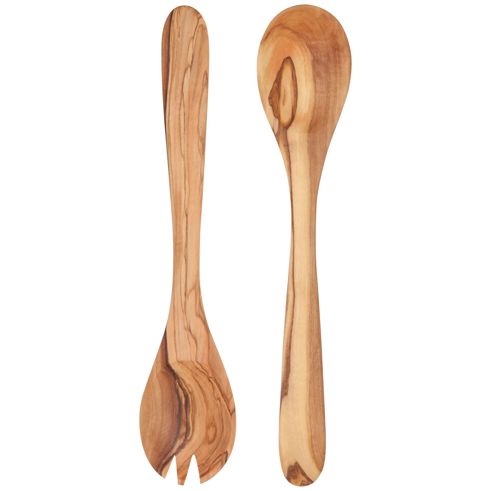 Olive Wood Salad Server Set