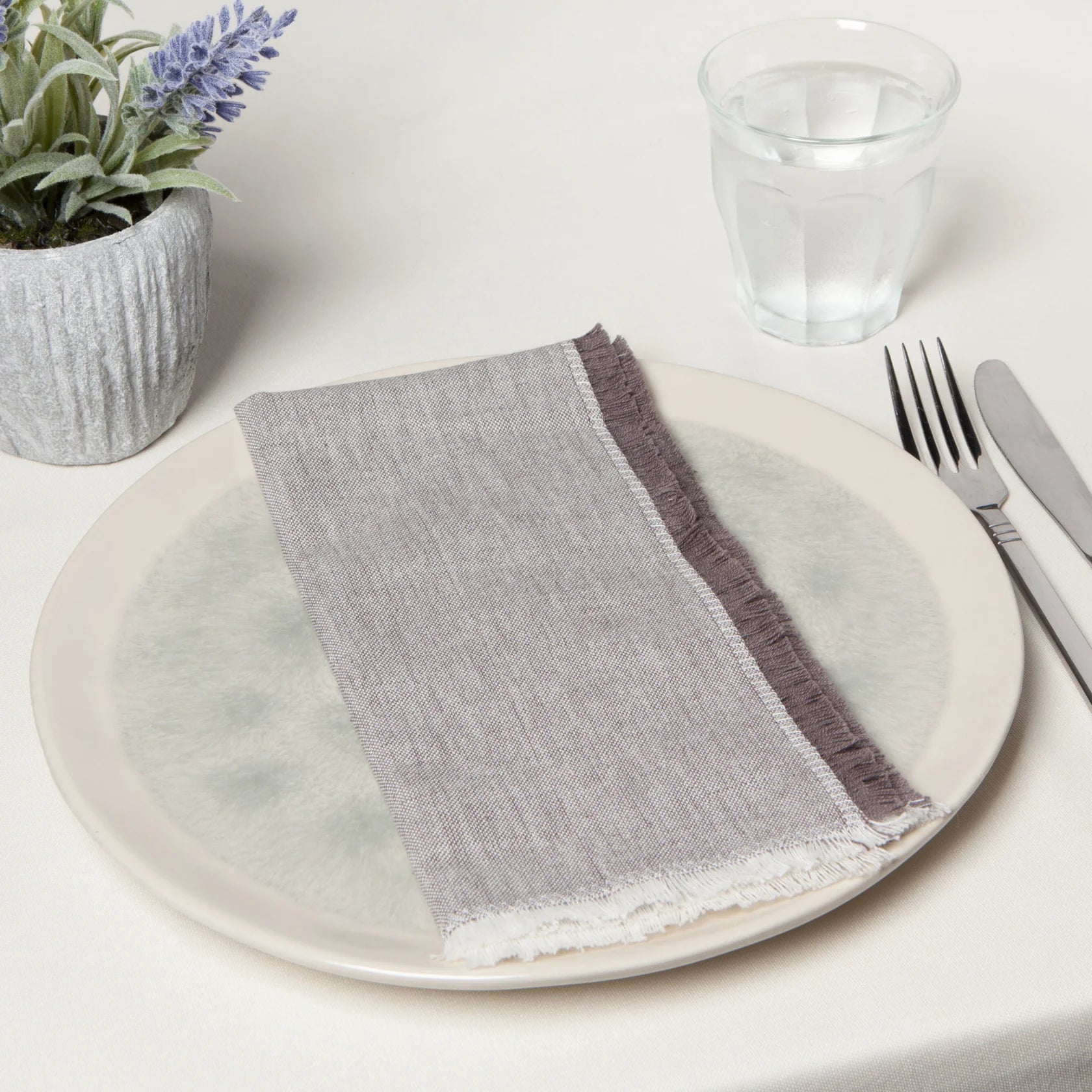 Shadow Chambray Napkins - Set of 4