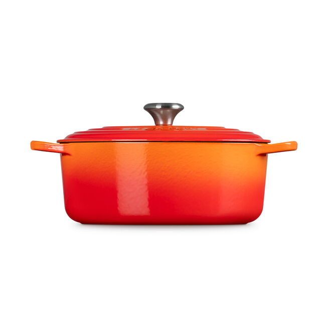 Le Creuset Oval Dutch Oven - Flamme Doree & Crucible Knob - 4.7L
