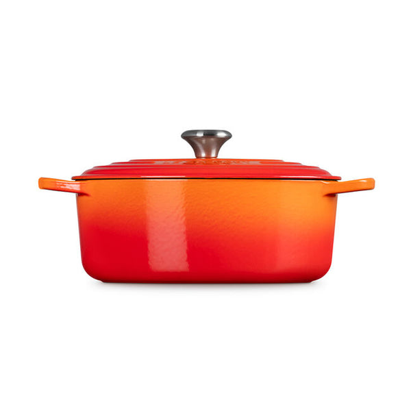 Le Creuset Oval Dutch Oven - Flamme Doree & Crucible Knob - 4.7L