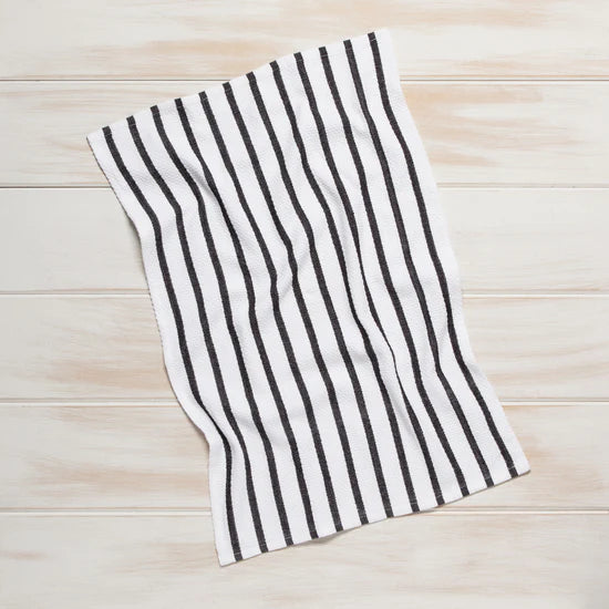 Basketweave Dish Towel - Black