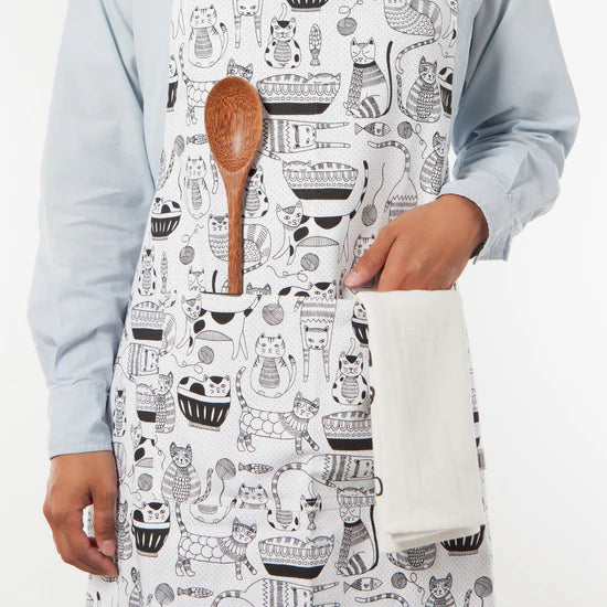 Purr Party Chef's Cotton Apron