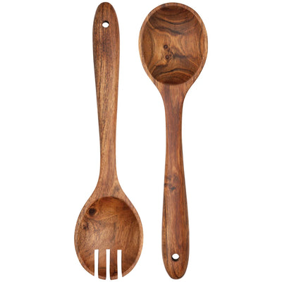 Acacia Wood Salad Server Set