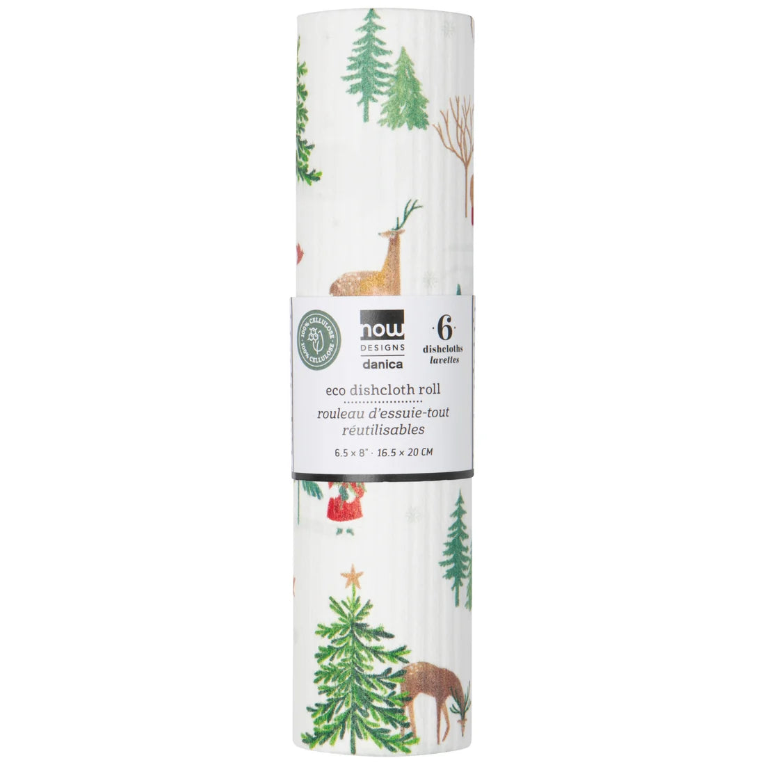 Winter Wonders Christmas Eco Dishcloth Roll