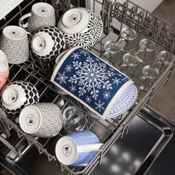 Snowflake Ornament Swedish Sponge Cloth