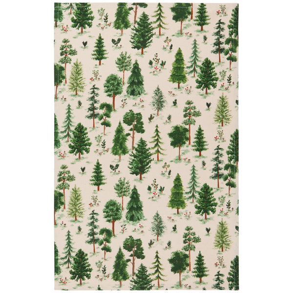 Woodland Printed Cotton Dishtowel