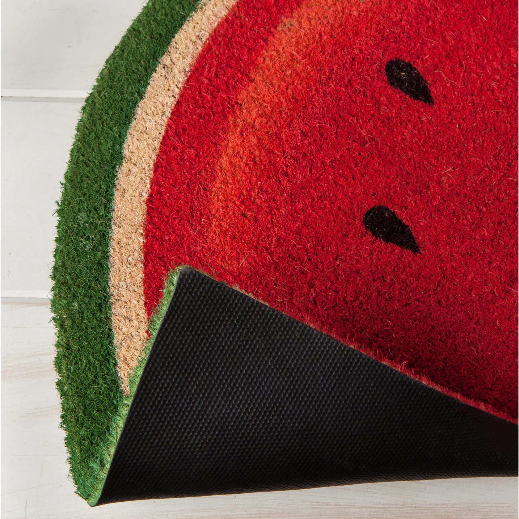 Watermelon Shaped Coir Fibre Doormat