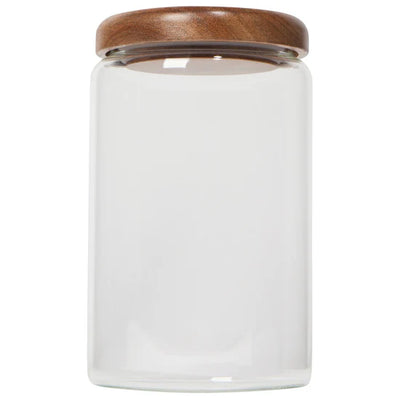 Glass Jar with Acacia Wood Lid