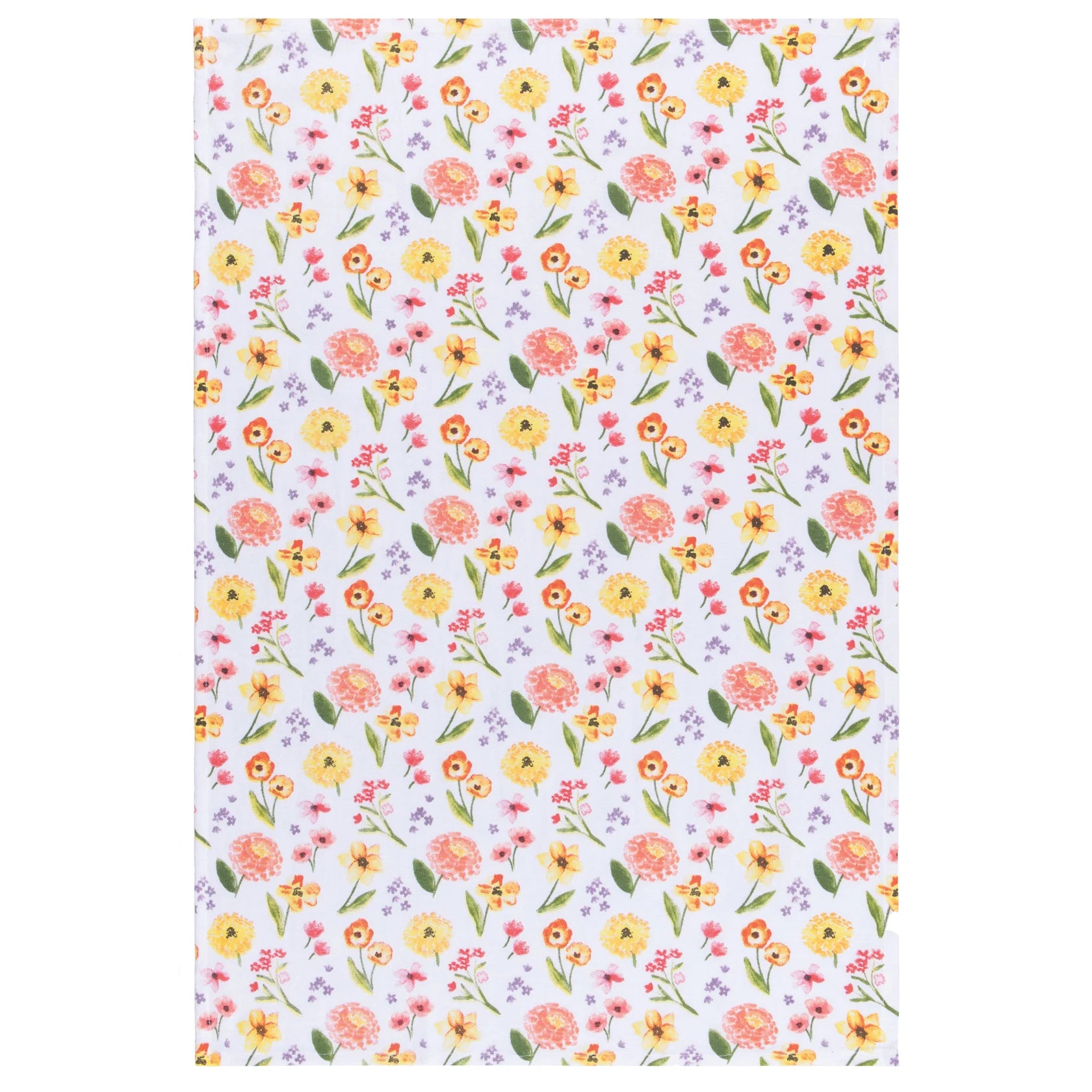 Cottage Floral Baker's Floursack Dishtowels - Set of 3