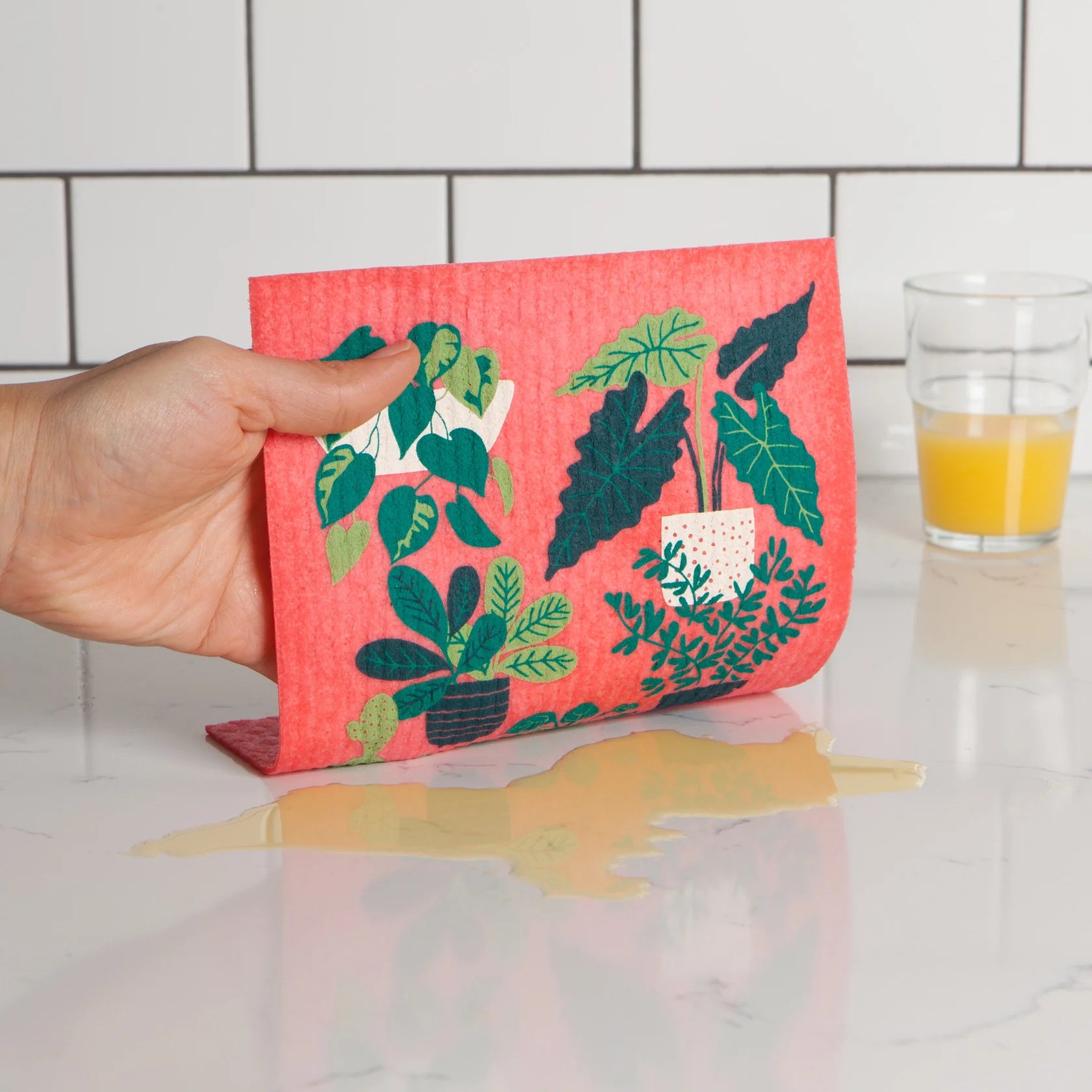 Let It Grow Swedish Dishcloth