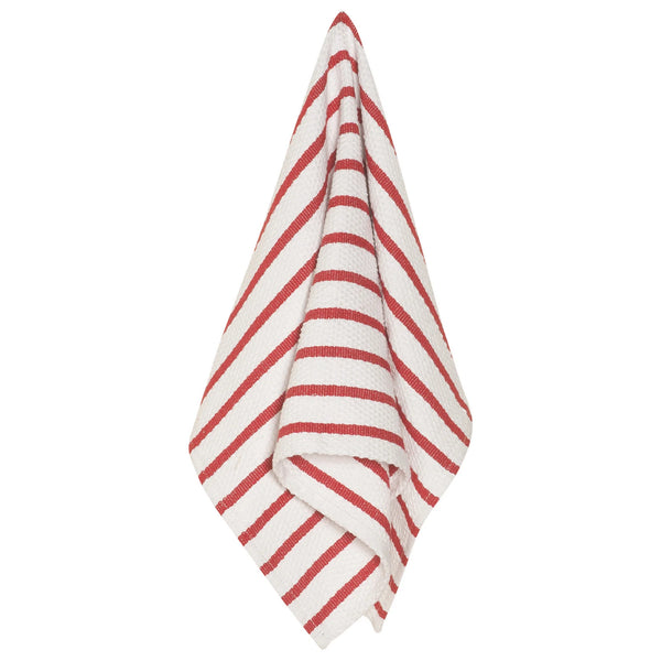 Basketweave Dish Towel - Red