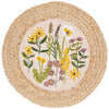 Bees & Blooms Braided Round Placemat