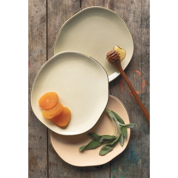 Flight Pebble Appetizer Plates - Set of 4