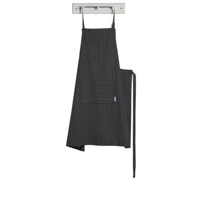 Mighty Black Pinstripe Apron