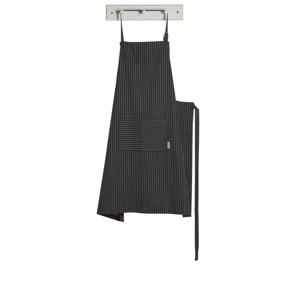 Mighty Black Pinstripe Apron
