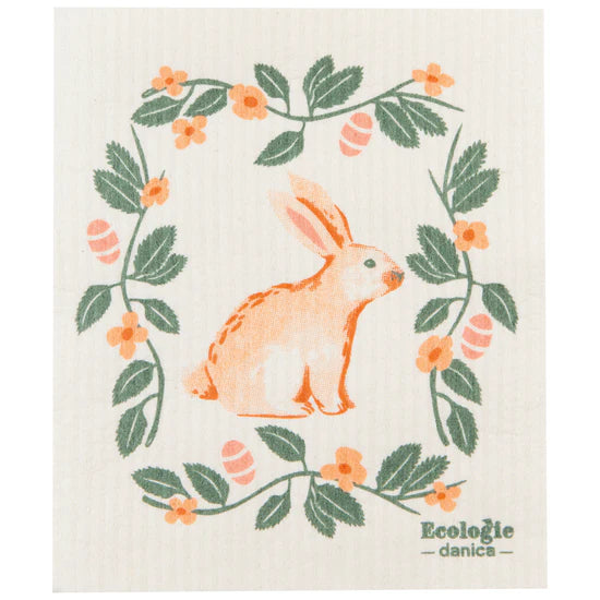 Easter Meadow Swedish Dishcloth