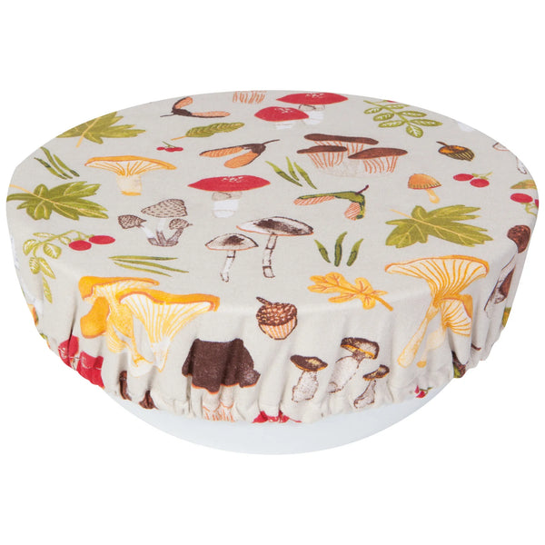 Field Mushrooms Bowl Covers - Set of 2
