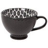Black Stamped Latte Mug - 14oz