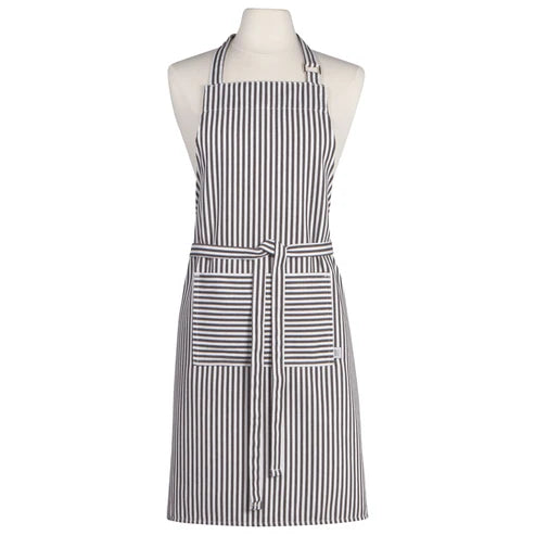 Narrow Black Stripe Chef Apron