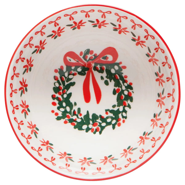 Wreaths Stamped Bowl - 4 Inch