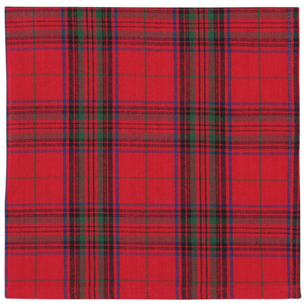 Christmas Plaid Woven Napkins - Set of 4