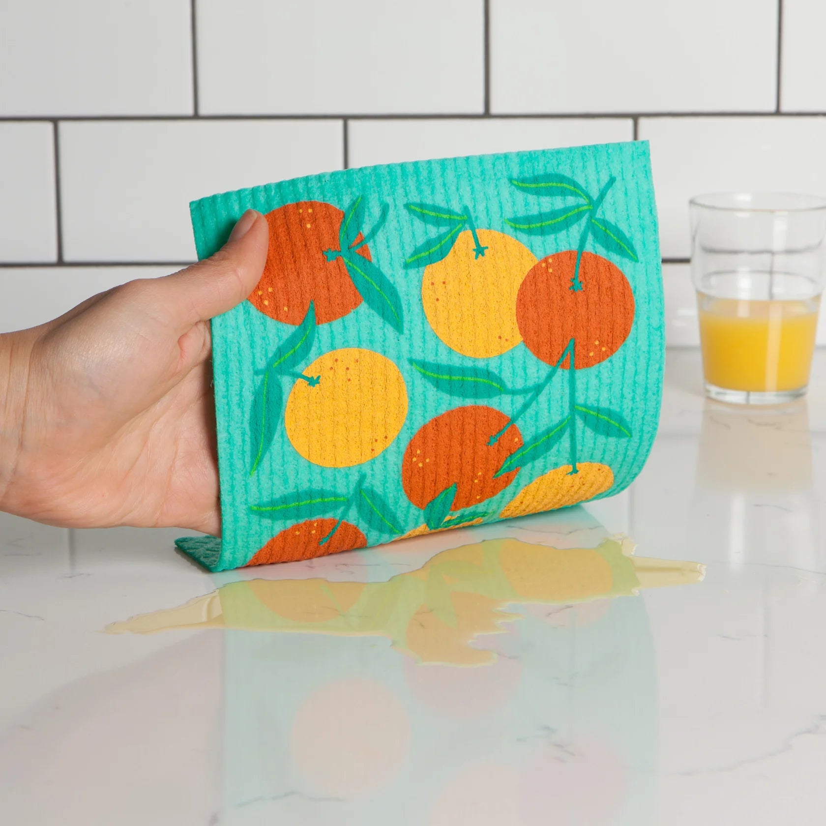 Oranges Swedish Sponge Cloth