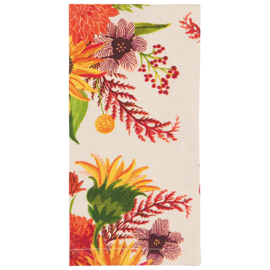 Sunflower Splendor Printed Napkins - Set of 4