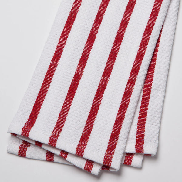 Basketweave Dish Towel - Red