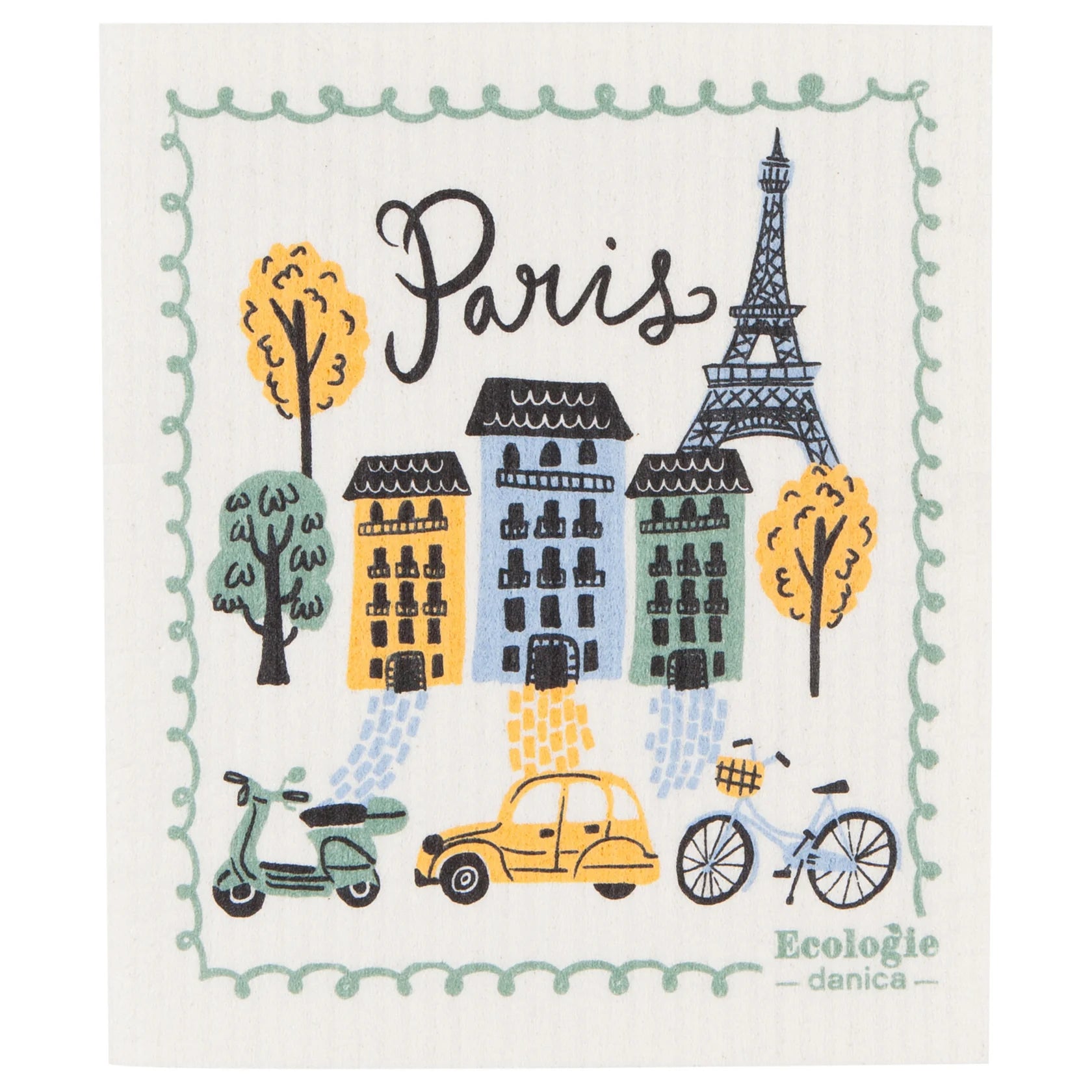 Meet Me in Paris Swedish Sponge Cloth