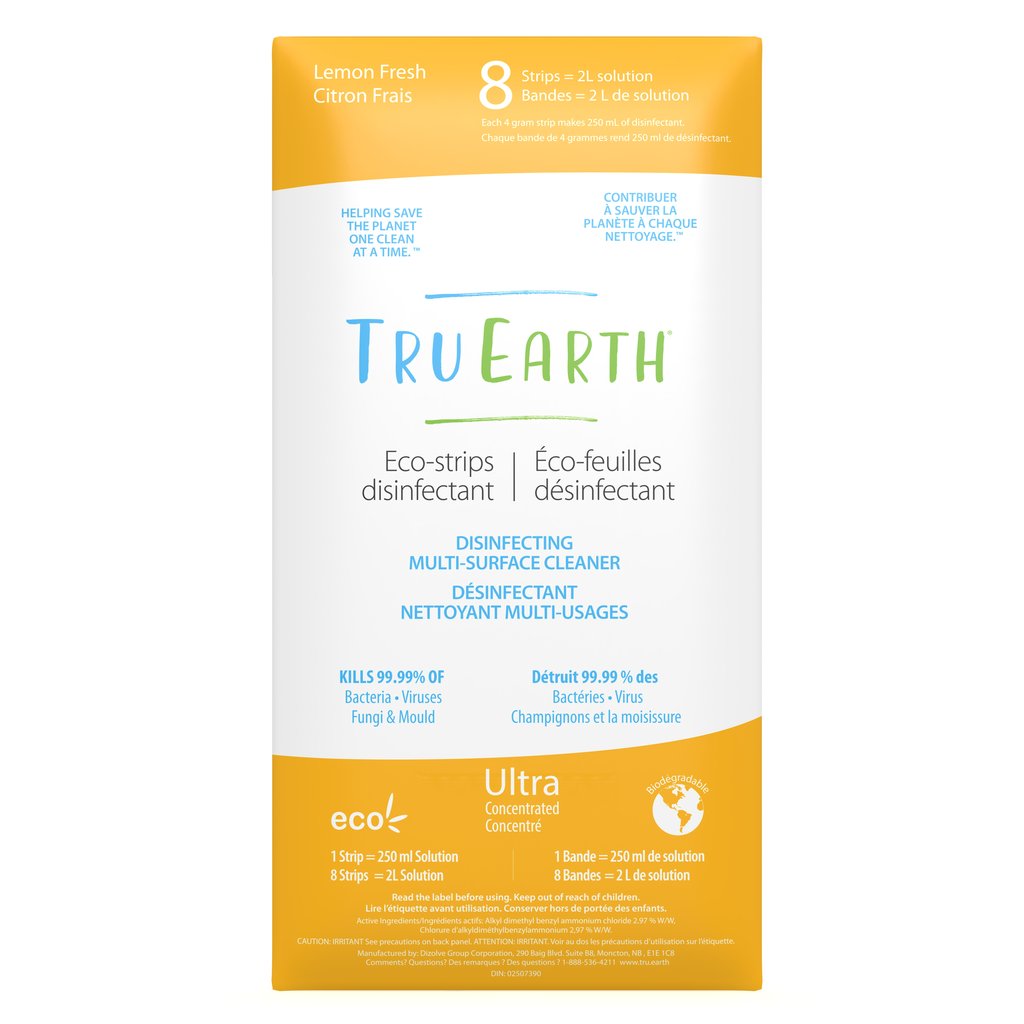 Tru Earth Disinfectant Eco Strips Muli-Surface Cleaner