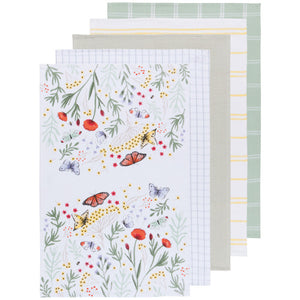 Now Designs 5pk Dish Towels in Morning Meadow