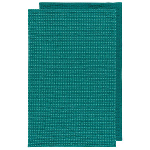 Now Designs Second Spin Waffle Tea Towels in Teal